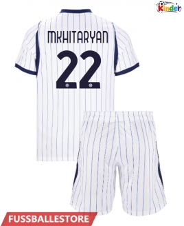 Günstige Inter Milan Henrikh Mkhitaryan #22 Auswärts Trikotsatzt Kinder 2026-27 Kurzarm (+ Kurze Hosen)